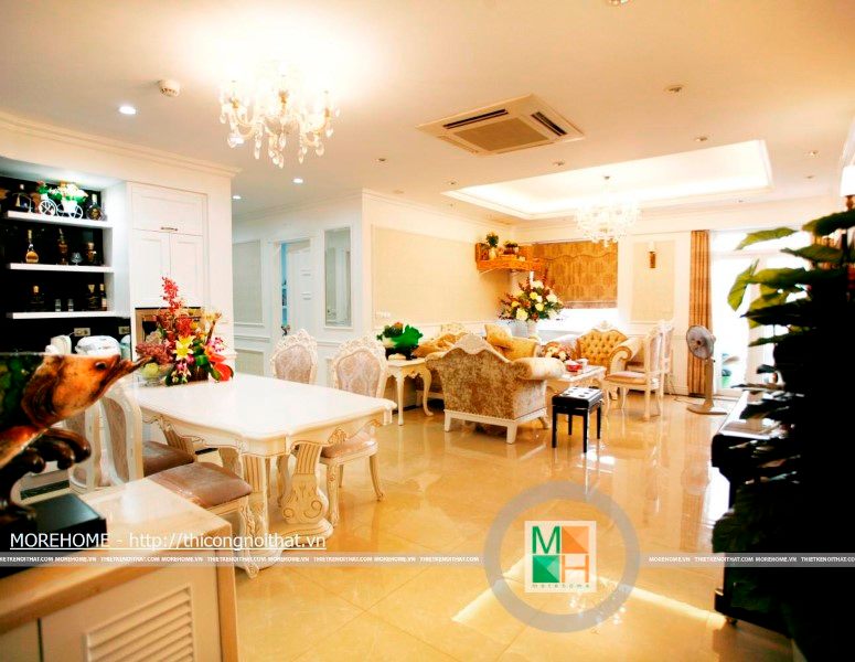 Thi công nội thất chung cư 165 thái hà Sông Hồng Park - Đống Đa - Hà Nội